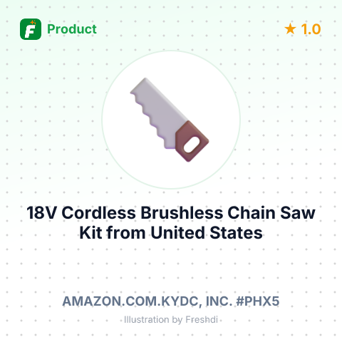 18V Cordless Brushless Chain Saw Kit – summary card, no photo uploaded yet