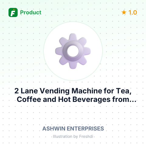 2 Lane Vending Machine for Tea, Coffee and Hot Beverages – summary card, no photo uploaded yet
