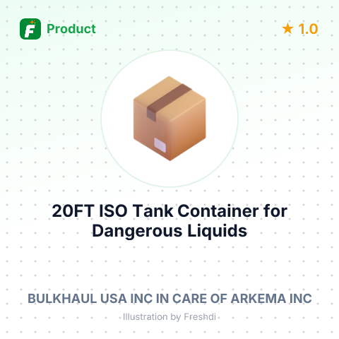 20FT ISO Tank Container for Dangerous Liquids – summary card, no photo uploaded yet