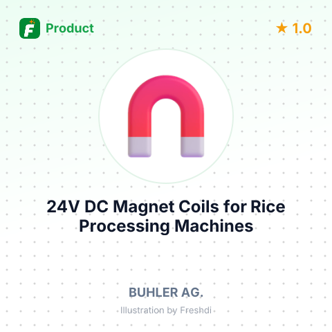 24V DC Magnet Coils for Rice Processing Machines – summary card, no photo uploaded yet