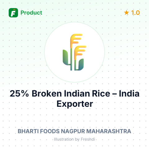 25% Broken Indian Rice – summary card, no photo uploaded yet