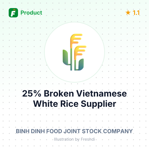 25% Broken Vietnamese White Rice – summary card, no photo uploaded yet