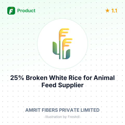 25% Broken White Rice for Animal Feed – summary card, no photo uploaded yet