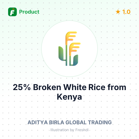 25% Broken White Rice – summary card, no photo uploaded yet