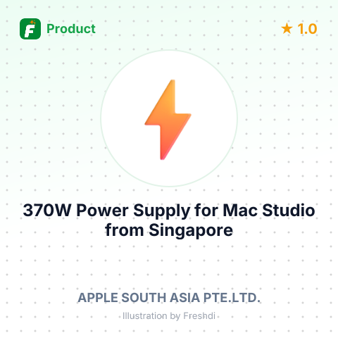 370W Power Supply for Mac Studio – summary card, no photo uploaded yet