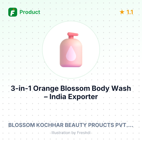 3-in-1 Orange Blossom Body Wash – summary card, no photo uploaded yet