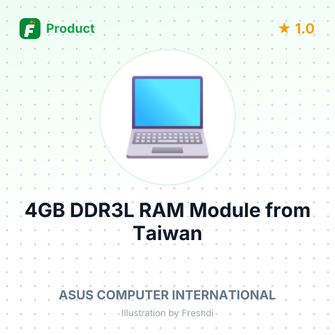 4GB DDR3L RAM Module – summary card, no photo uploaded yet