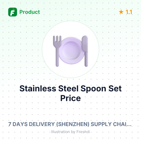 4-Piece Stainless Steel Spoon Shovel Set for Tea and Coffee – summary card, no photo uploaded yet