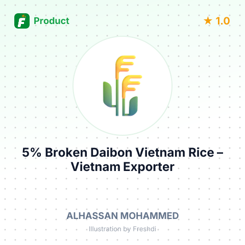 5% Broken Daibon Vietnam Rice – summary card, no photo uploaded yet