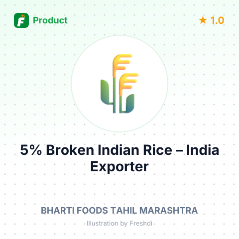 5% Broken Indian Rice – summary card, no photo uploaded yet