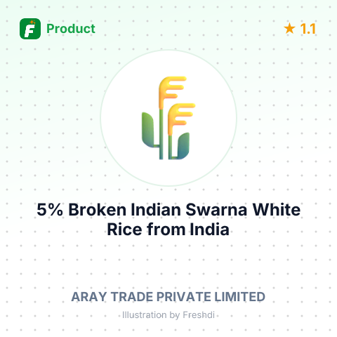 5% Broken Indian Swarna White Rice – summary card, no photo uploaded yet