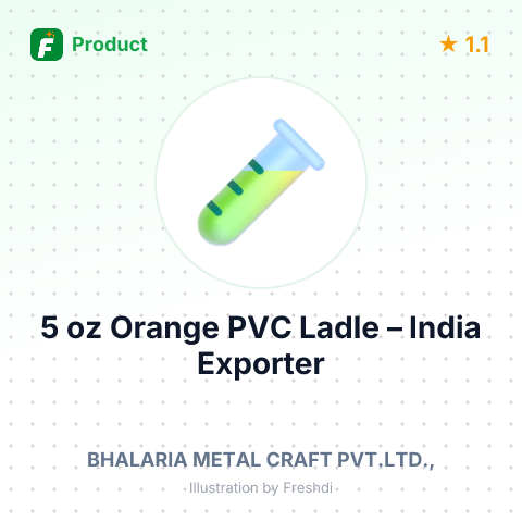 5 oz Orange PVC Ladle – summary card, no photo uploaded yet