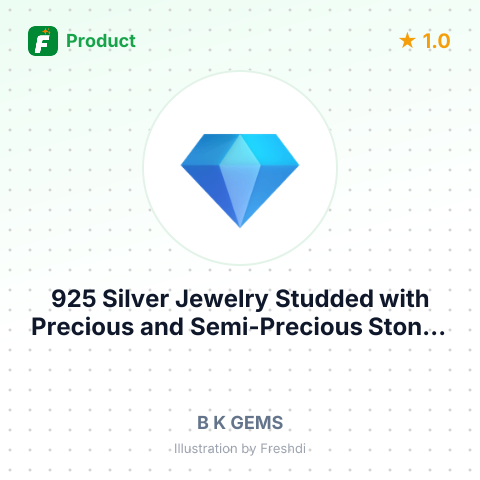 925 Silver Jewelry Studded with Precious and Semi-Precious Stones – summary card, no photo uploaded yet