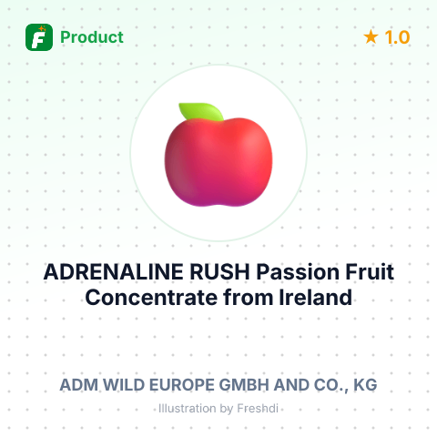 ADRENALINE RUSH Passion Fruit Concentrate – summary card, no photo uploaded yet
