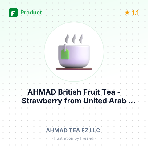 AHMAD British Fruit Tea - Strawberry – summary card, no photo uploaded yet