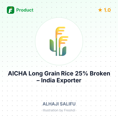 AICHA Long Grain Rice 25% Broken – summary card, no photo uploaded yet