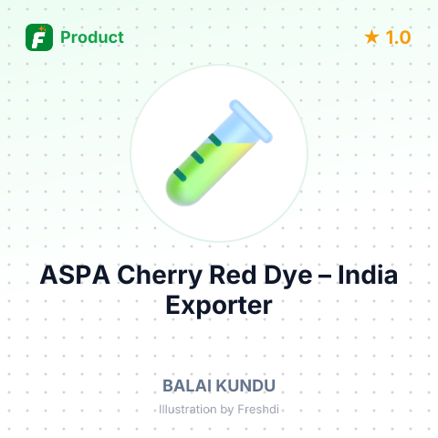ASPA Cherry Red Dye – summary card, no photo uploaded yet