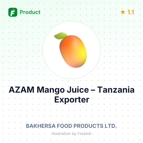 AZAM Mango Juice (Embe) – summary card, no photo uploaded yet