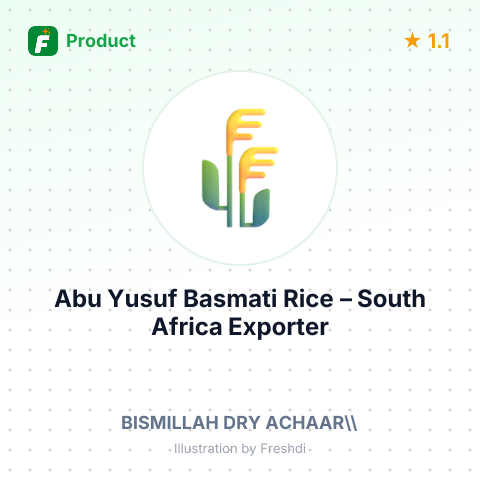 Abu Yusuf Basmati Rice – summary card, no photo uploaded yet