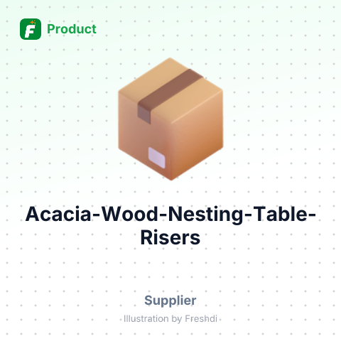 Acacia Wood Nesting Table Risers – summary card, no photo uploaded yet