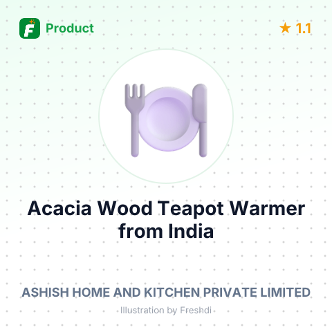 Acacia Wood Teapot Warmer – summary card, no photo uploaded yet