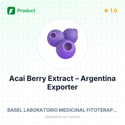 Acai Berry Extract – summary card, no photo uploaded yet