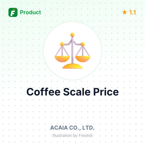 Acaia Lunar Coffee Scale (Black) – summary card, no photo uploaded yet
