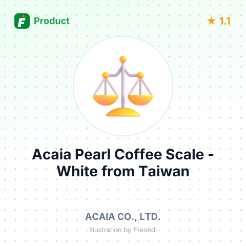 Acaia Pearl Coffee Scale - White – summary card, no photo uploaded yet