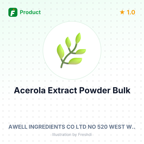 Acerola Extract Powder – summary card, no photo uploaded yet