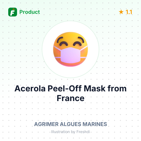 Acerola Peel-Off Mask – summary card, no photo uploaded yet