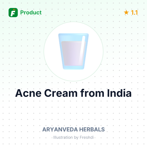 Acne Cream – product summary card, no photo uploaded yet