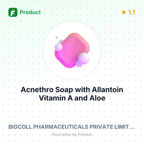 Acnethro Soap with Allantoin, Vitamin A, and Aloe Vera – summary card, no photo uploaded yet