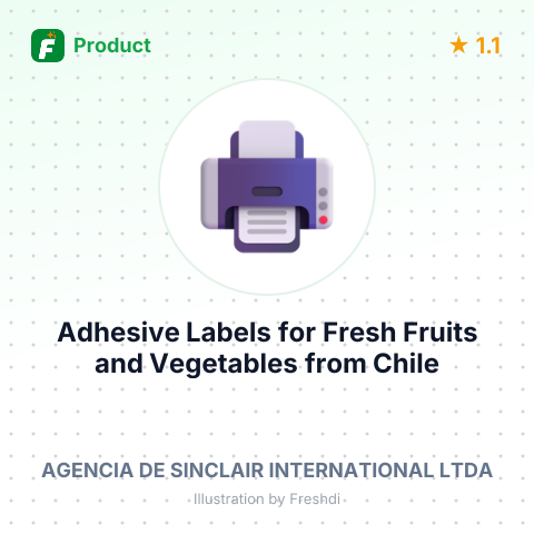 Adhesive Labels for Fresh Fruits and Vegetables – summary card, no photo uploaded yet