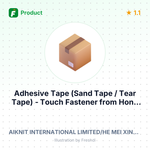 Adhesive Tape (Sand Tape / Tear Tape) - Touch Fastener – summary card, no photo uploaded yet