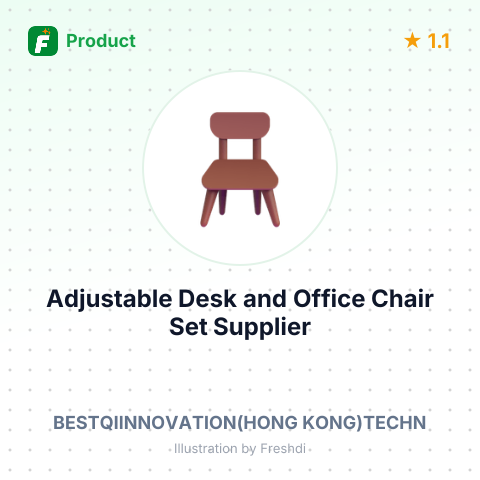 Adjustable Desk and Office Chair Set – summary card, no photo uploaded yet