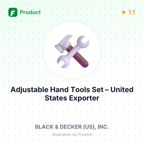 Adjustable Hand Tools Set – summary card, no photo uploaded yet
