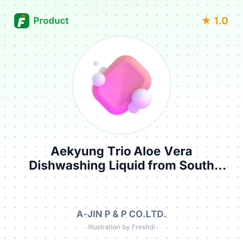 Aekyung Trio Aloe Vera Dishwashing Liquid – summary card, no photo uploaded yet