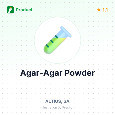 Agar-Agar Powder – summary card, no photo uploaded yet