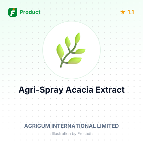 Agri-Spray Acacia Extract – summary card, no photo uploaded yet