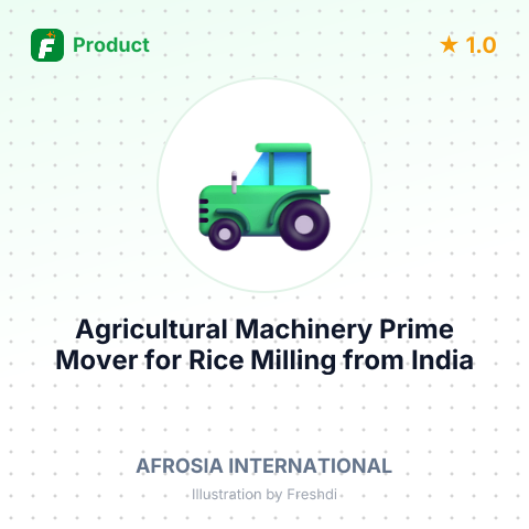 Agricultural Machinery Prime Mover for Rice Milling – summary card, no photo uploaded yet