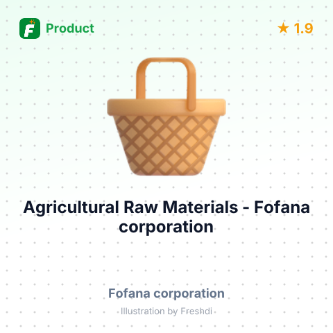 Agricultural Raw Materials – summary card, no photo uploaded yet