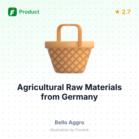 Agricultural Raw Materials – summary card, no photo uploaded yet
