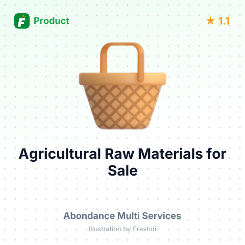 Agricultural Raw Materials – summary card, no photo uploaded yet