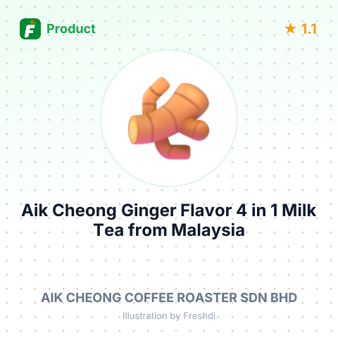 Aik Cheong Ginger Flavor 4 in 1 Milk Tea – product summary card, no photo uploaded yet