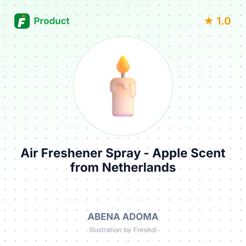 Air Freshener Spray - Apple Scent – summary card, no photo uploaded yet