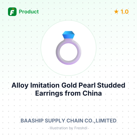 Alloy Imitation Gold Pearl Studded Earrings – summary card, no photo uploaded yet