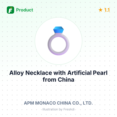 Alloy Necklace with Artificial Pearl – summary card, no photo uploaded yet