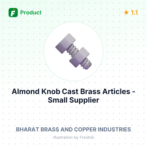Almond Knob Cast Brass Articles - Small – summary card, no photo uploaded yet