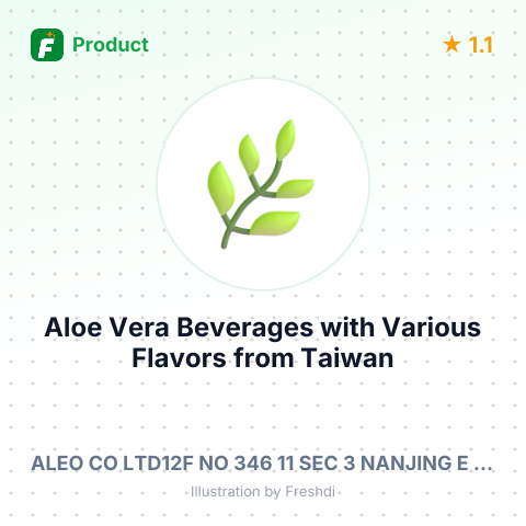 Aloe Vera Beverages with Various Flavors – summary card, no photo uploaded yet