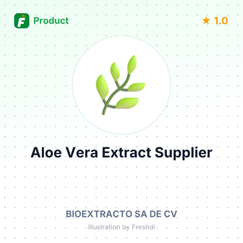 Aloe Vera Extract – summary card, no photo uploaded yet